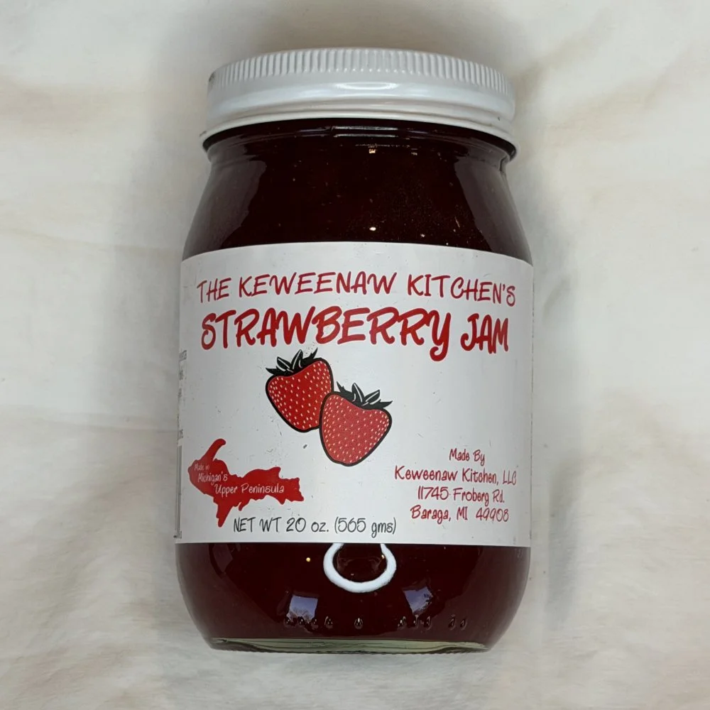 KEWEENAW STRAWBERRY JAM 20 OZ