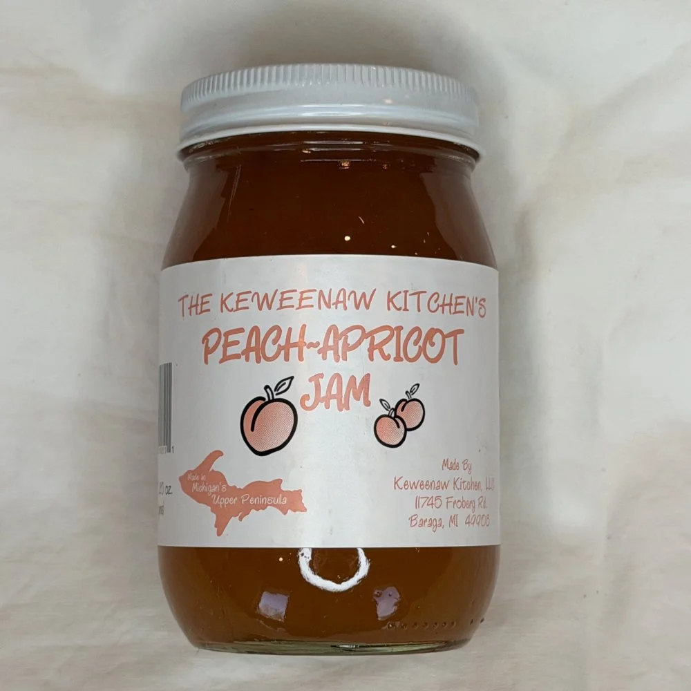 KEWEENAW PEACH-APRICOT JAM 20 OZ