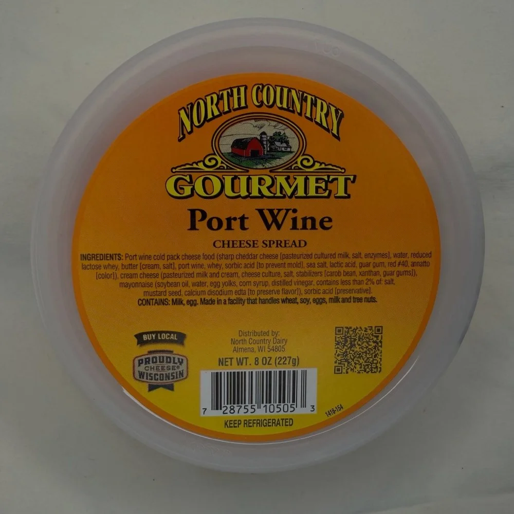 NORTH COUNTRY PORT WINE 8OZ CHEESE SPREAD