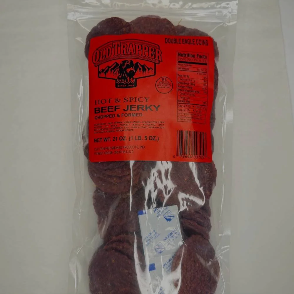 OLD TRAPPER HOT & SPICY JERKY ROUNDS