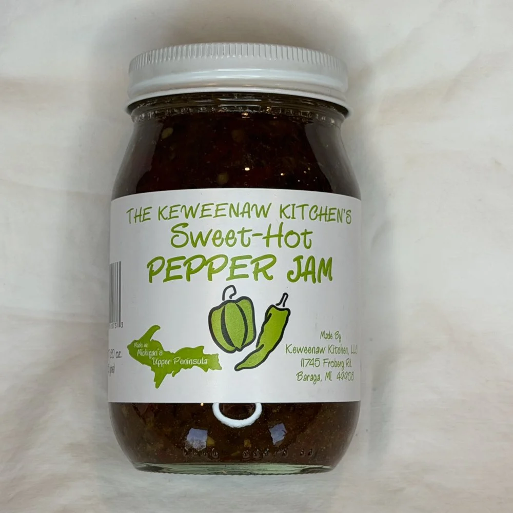 KEWEENAW SWEET-HOT PEPPER JAM 20 OZ
