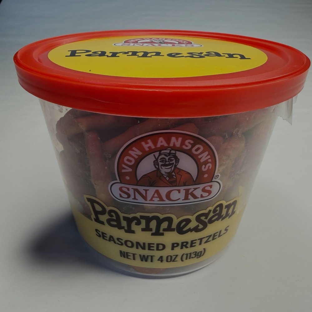 VON HANSON'S PARMESAN PRETZELS 4OZ CUP