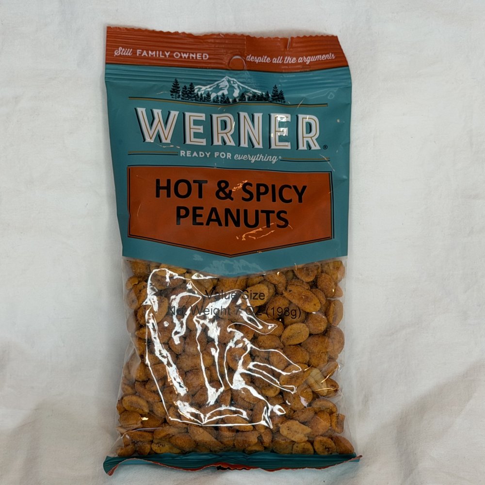 WERNER HOT & SPICY PEANUTS 7 OZ