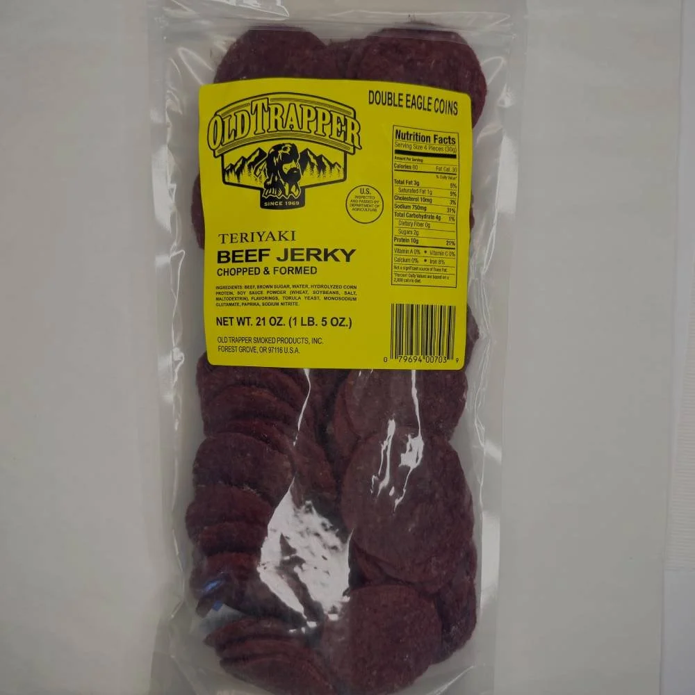 OLD TRAPPER TERIYAKI JERKY ROUNDS