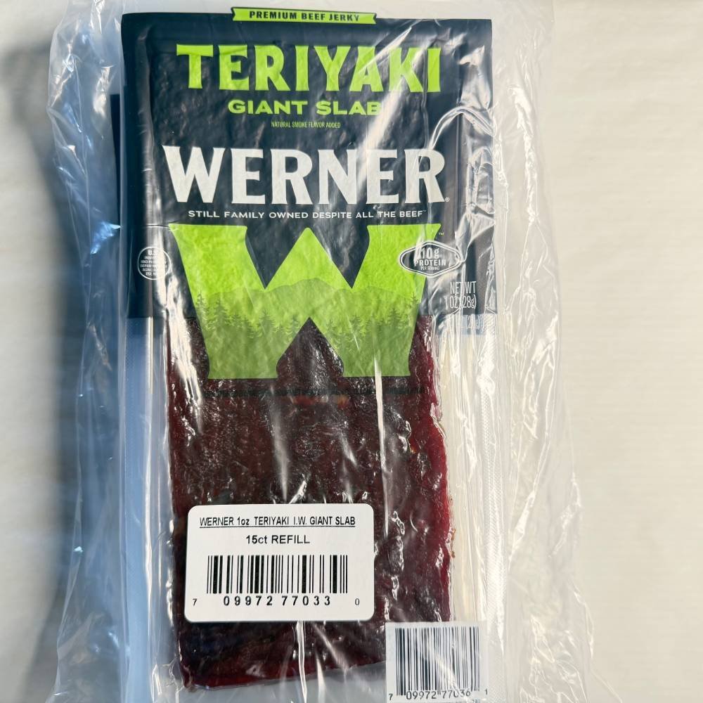 WERNER TERIYAKI JERKY SLAB 15