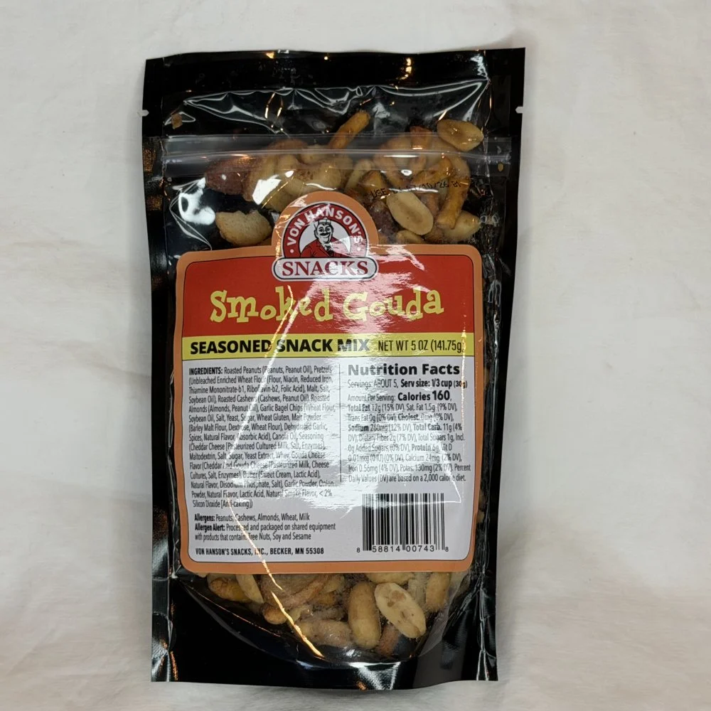 VON HANSON'S SMOKED GOUDA SNACK MIX 5 OZ