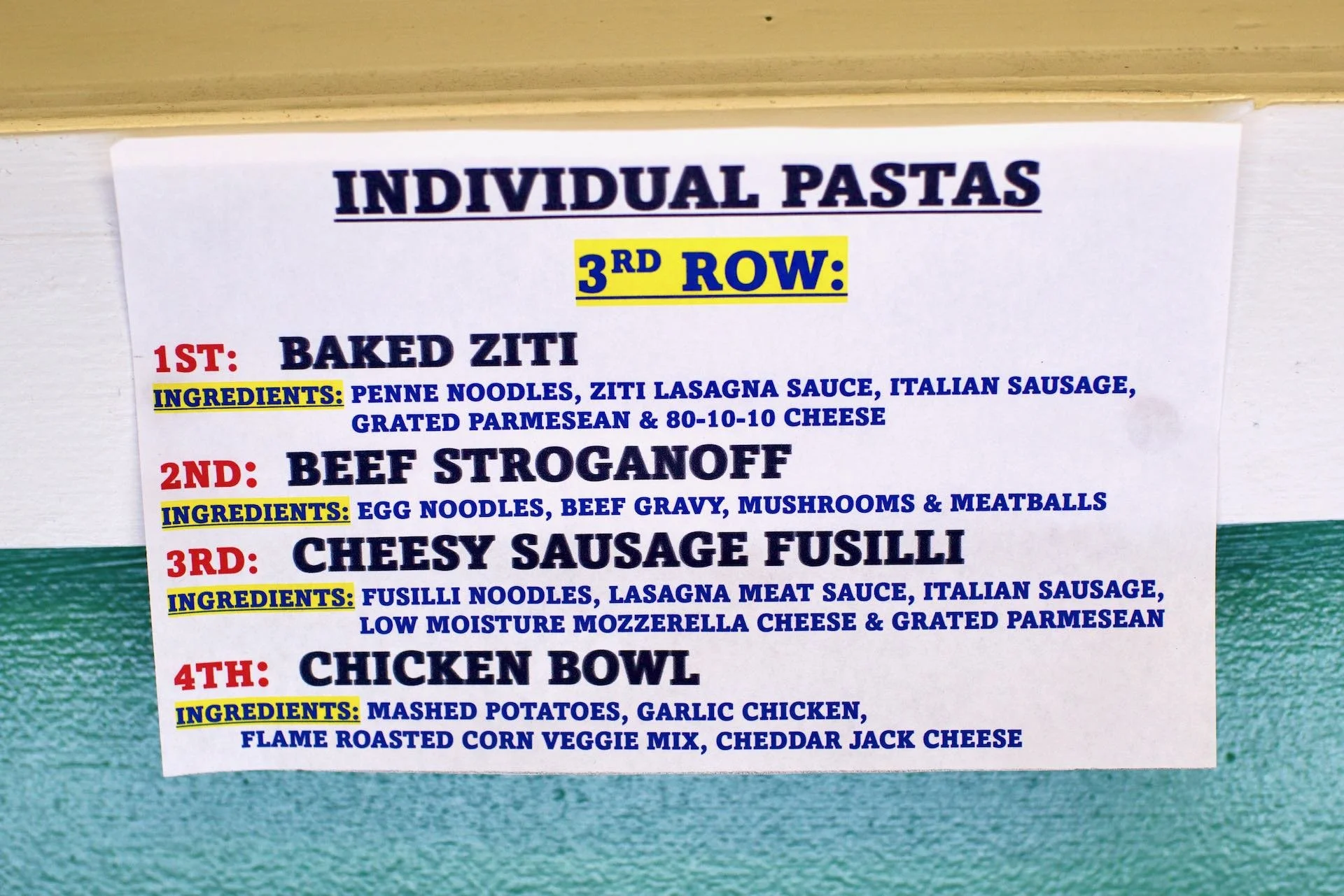 Baked Ziti Pasta (12/case)