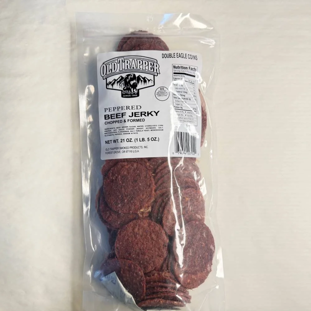 OLD TRAPPER PEPPERED JERKY ROUNDS