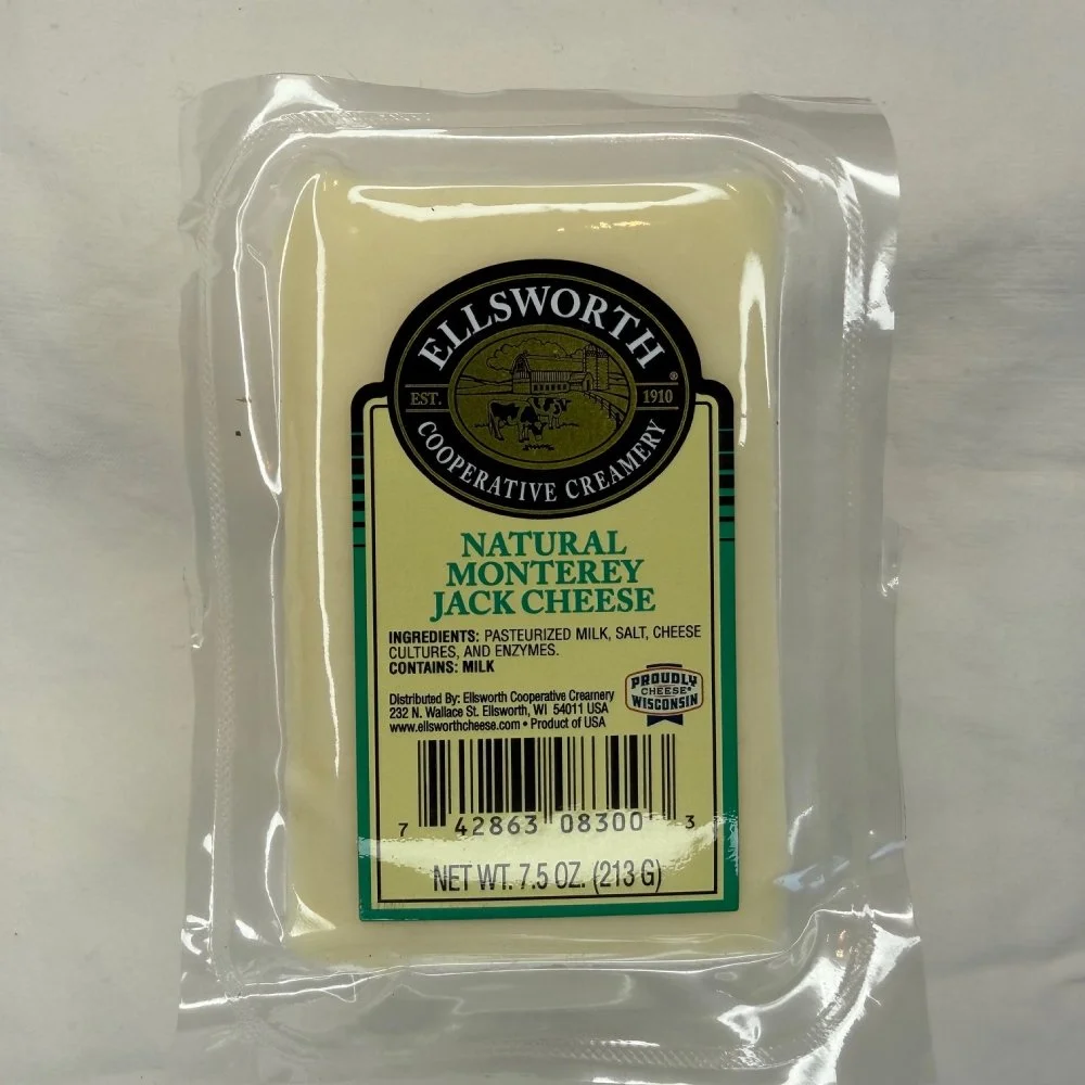 ELLSWORTH MONTEREY JACK CHEESE  7.5OZ BLOCK