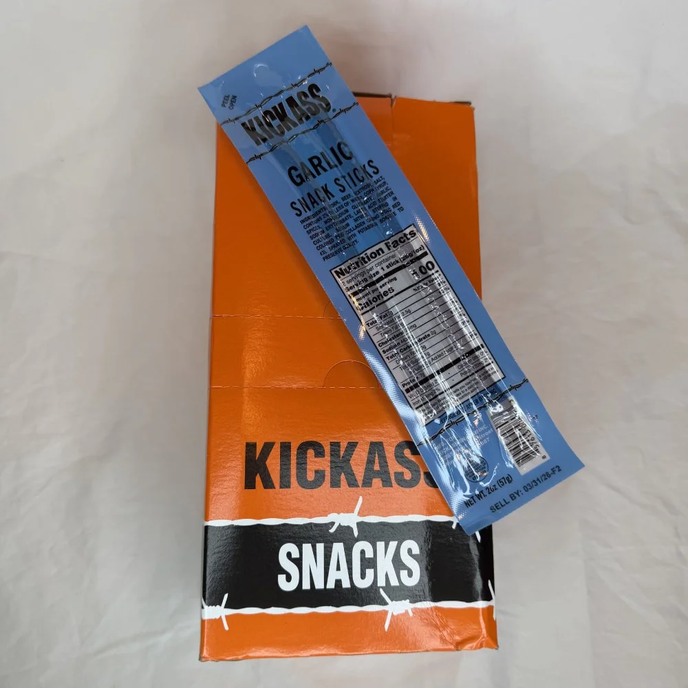 KICKASS GARLIC SNACK STK 2OZ/16CT