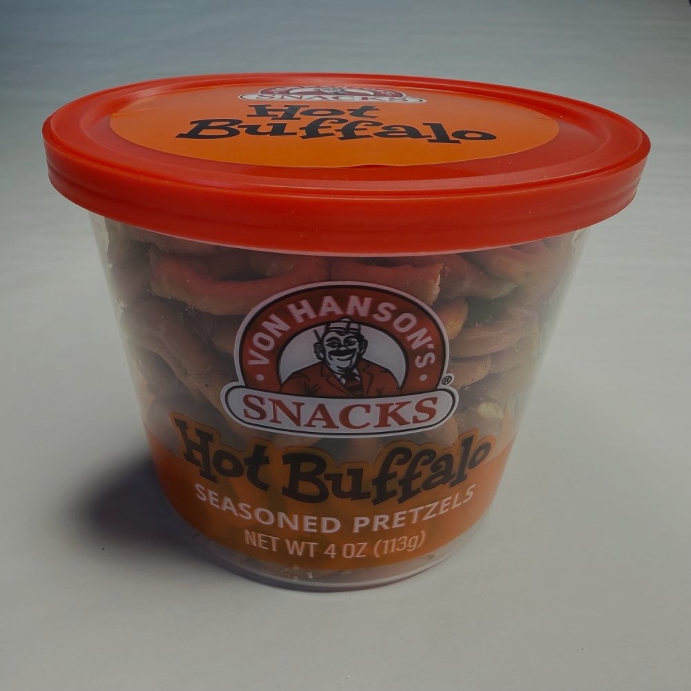 VON HANSON'S HOT BUFFALO PRETZELS 4OZ CUP