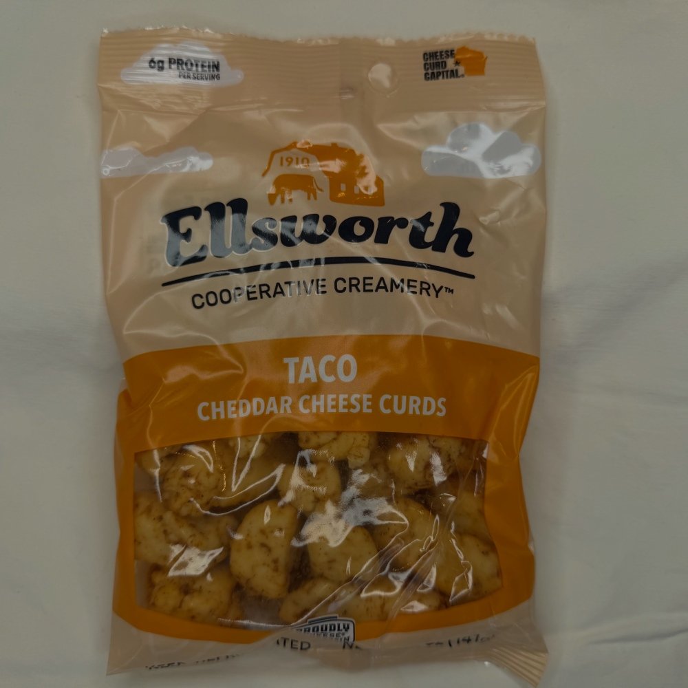 ELLSWORTH TACO CHEDDAR CHEESE CURDS 5OZ