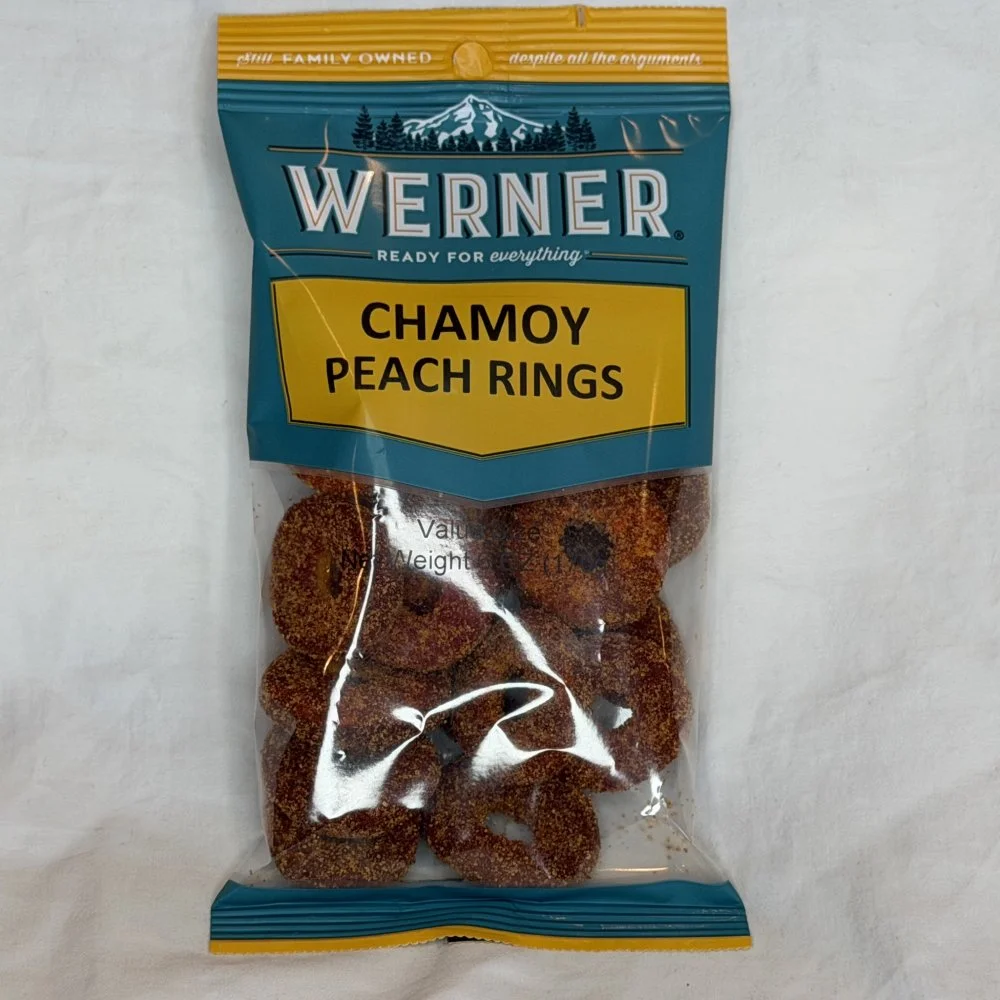 WERNER CHAMOY PEACH RINGS 6 OZ