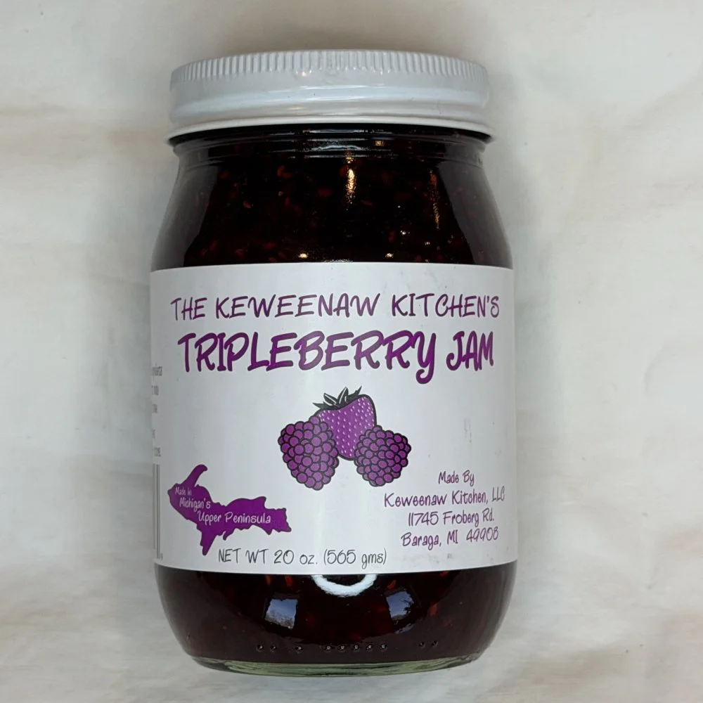 KEWEENAW TRIPLEBERRY JAM 20 OZ