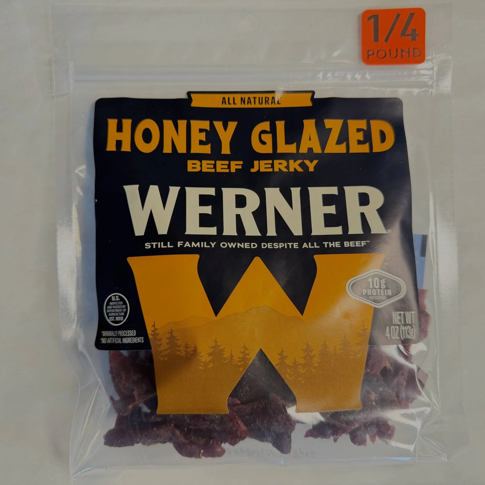 WERNER HONEY GLAZED 4OZ JERKY