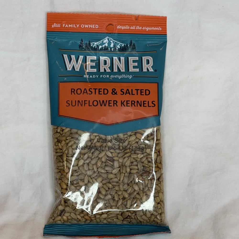 WERNER ROASTED & SALTED SUNFLOWER KERNELS 6.5 OZ