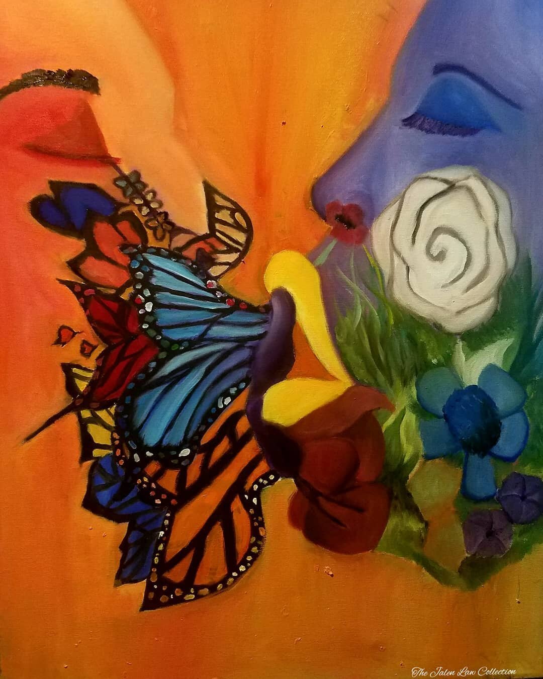 BUTTERFLIES  ·  OIL ON CANVAS  ·  24 X 18 IN