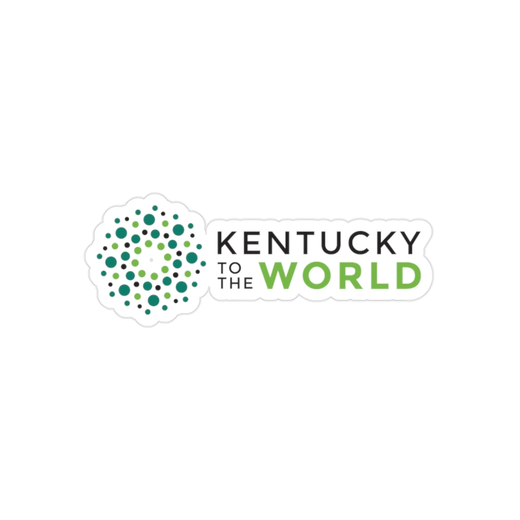 Kentucky to the World Die-Cut Outdoor Sticker
