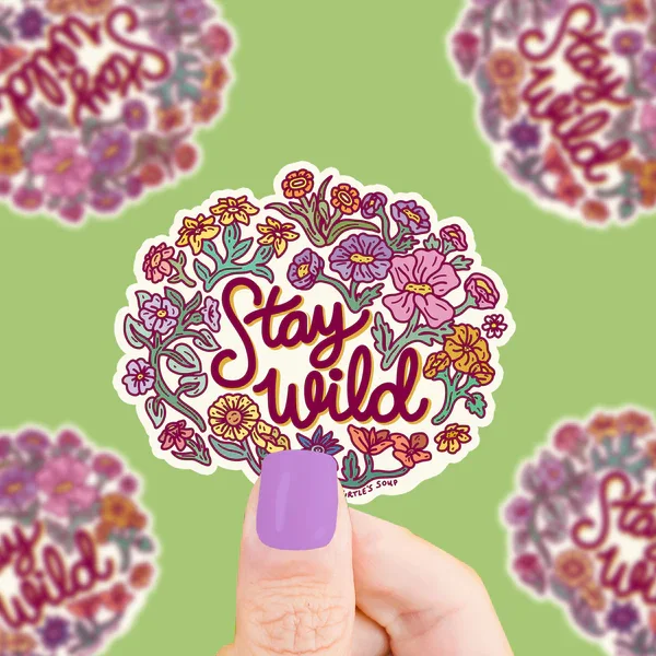 S-480-Stay-Wild-Vinyl-Sticker-by-Turtles-Soup.webp