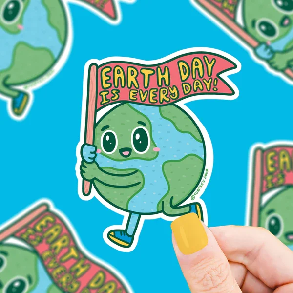 S-574-Earth-Day-Is-Every-Day-Vinyl-Sticker-by-Turtles-Soup.webp