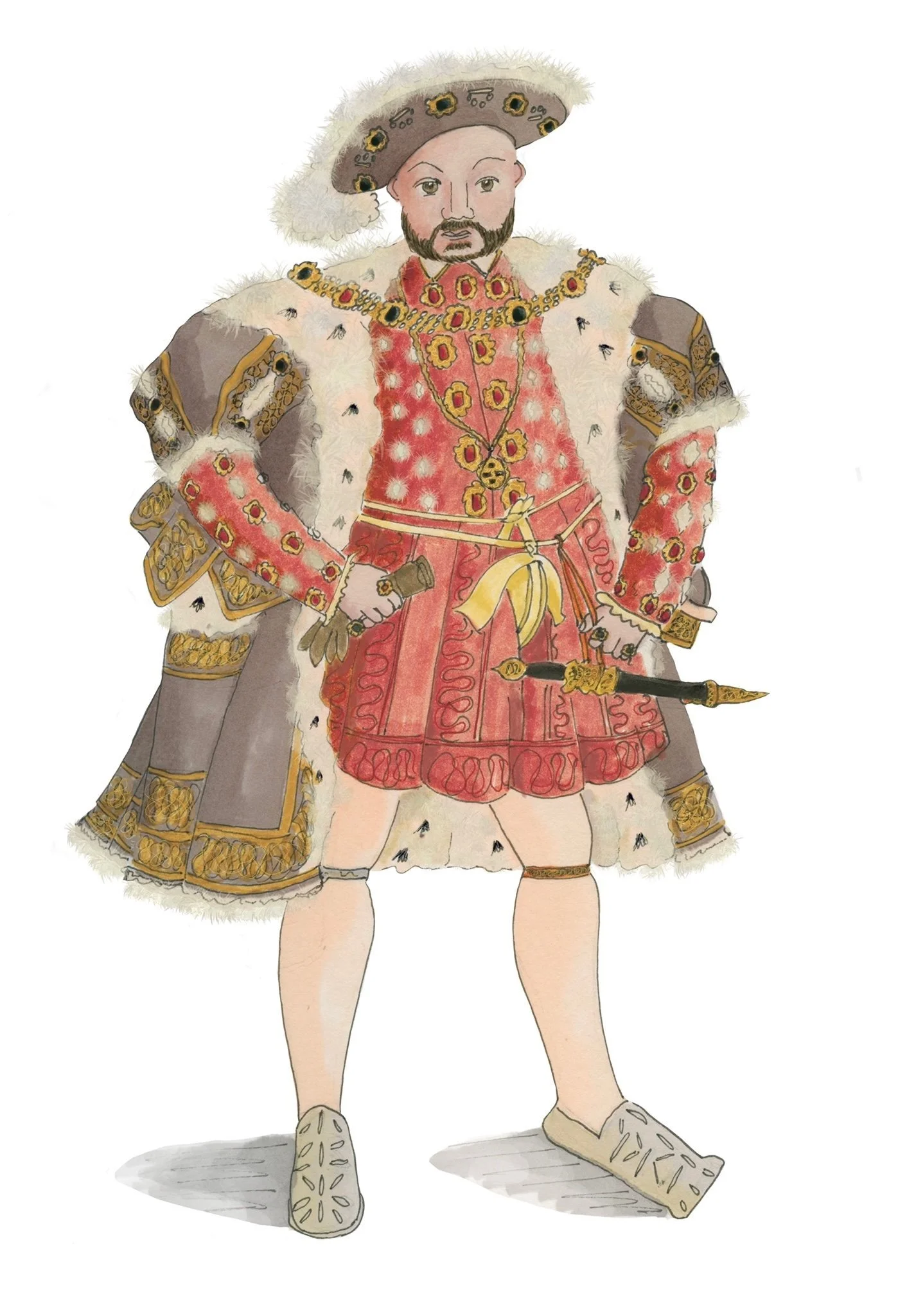Henry VIII - illustrated by Isabel Davis Glebocki