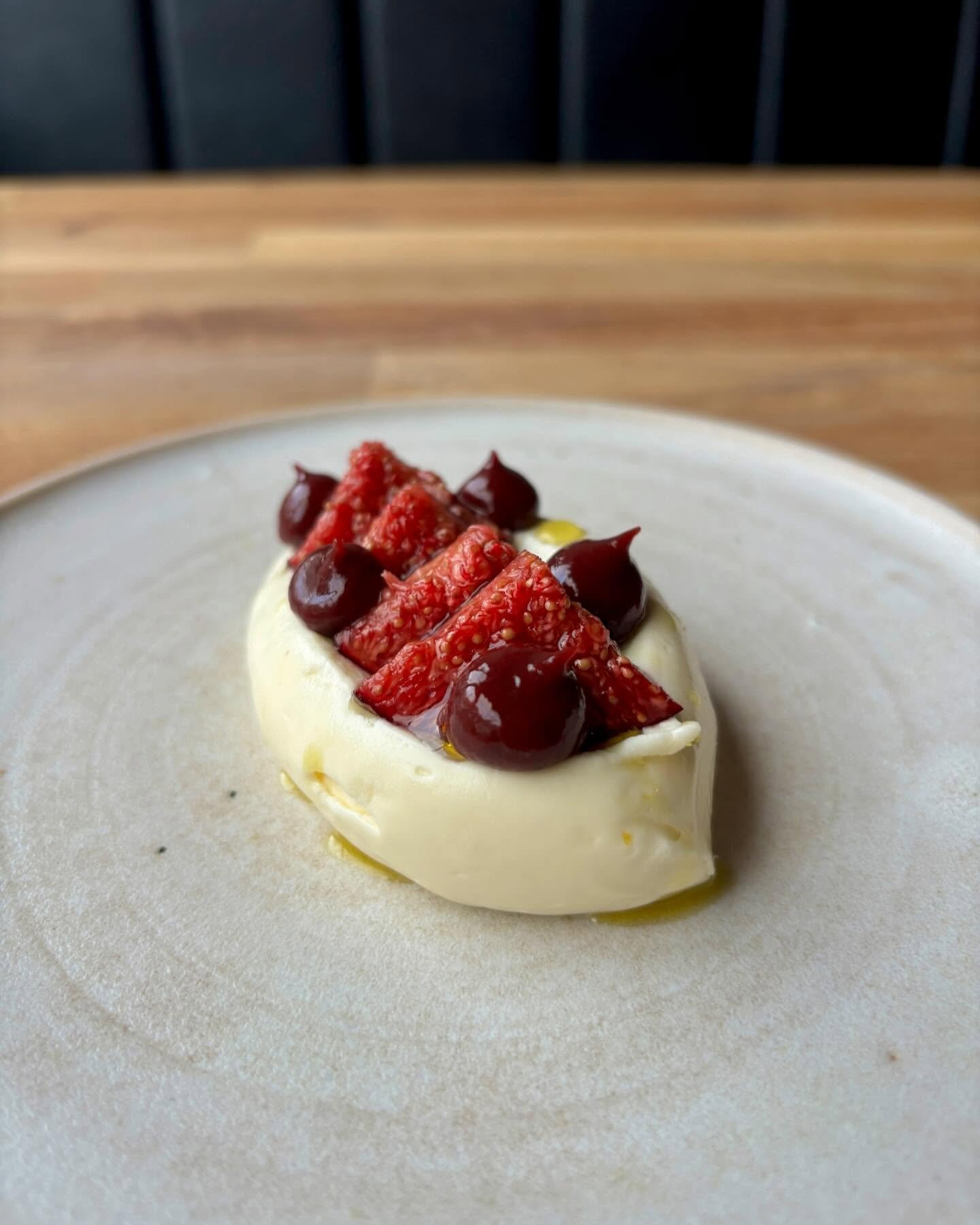 We&rsquo;ve got a new dessert on of whipped cheesecake with glazed figs and shortbread on the side for dunking. 

It&rsquo;s the last thing you eat before you leave us so we&rsquo;re sending you out with a BANG.

Aware that the amount of photos I&rsq