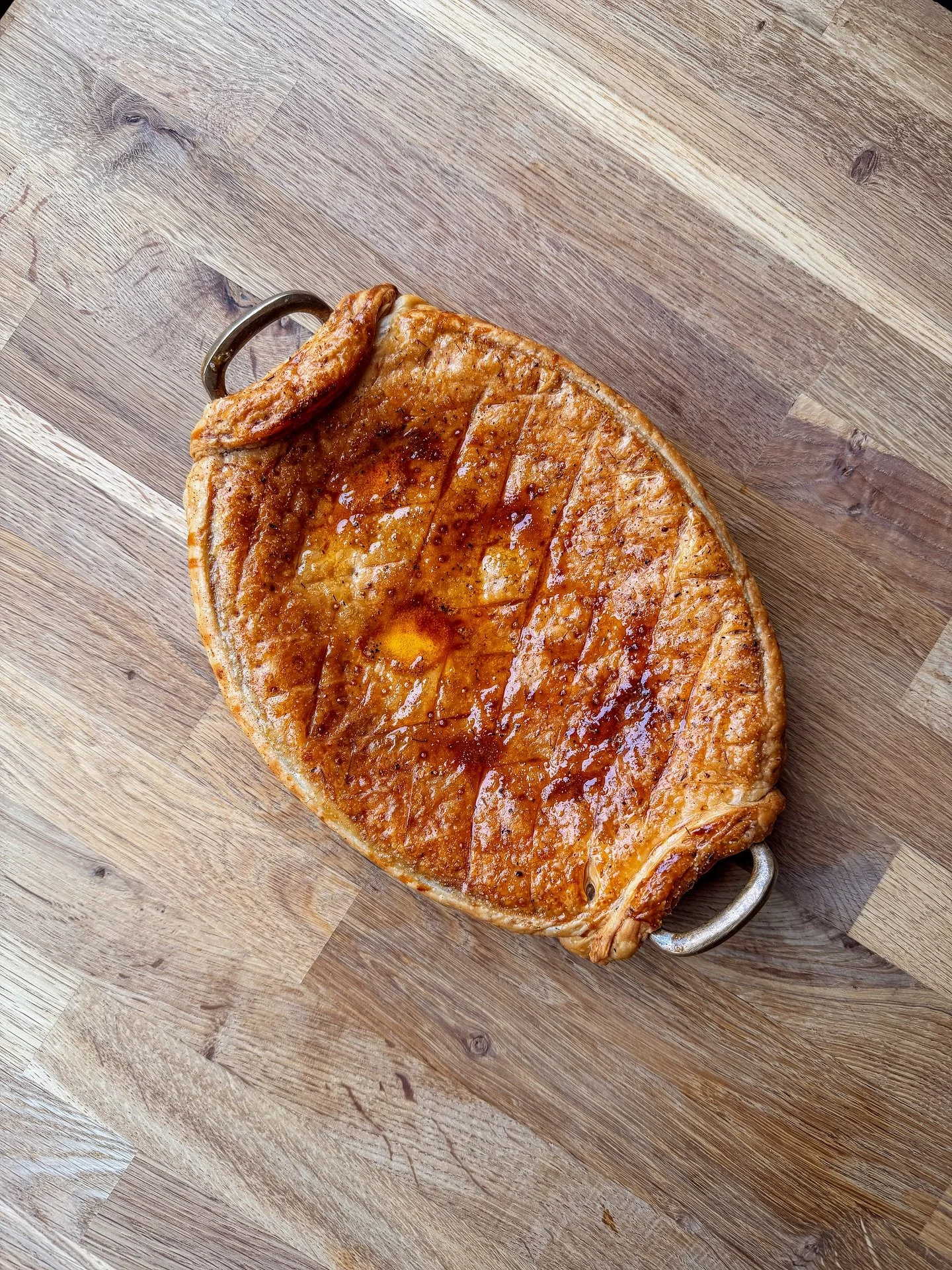 Chicken, mushroom and leek pie on tomorrow’s Roast on Monday, and sticky toffee pudding for dessert. 
2 courses is £35. Choose from porchettta, Beef flat iron, cod collar, chicken pie or pumpkin and chestnut pie. All come with yorkies, h