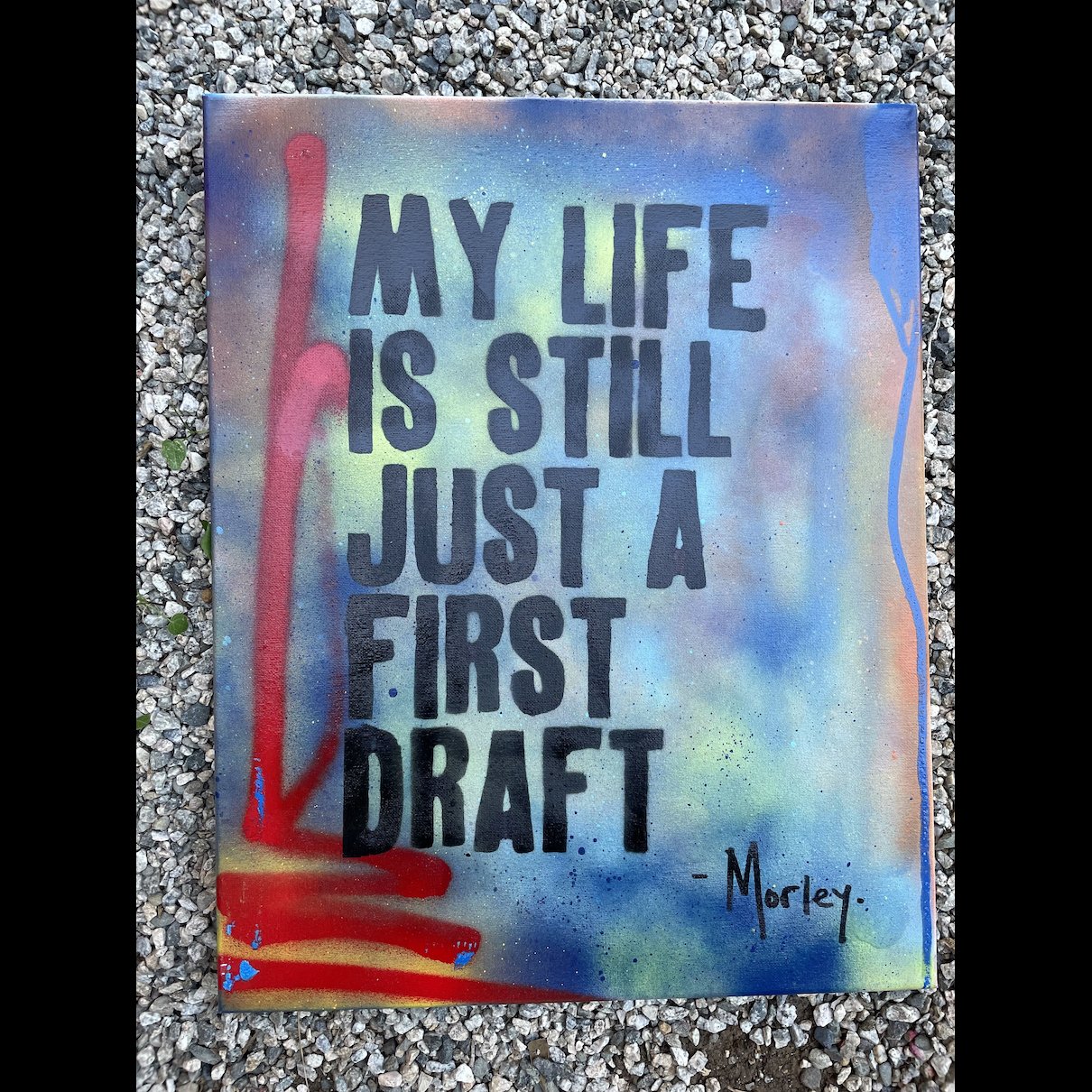 First Draft - Blue & Red
