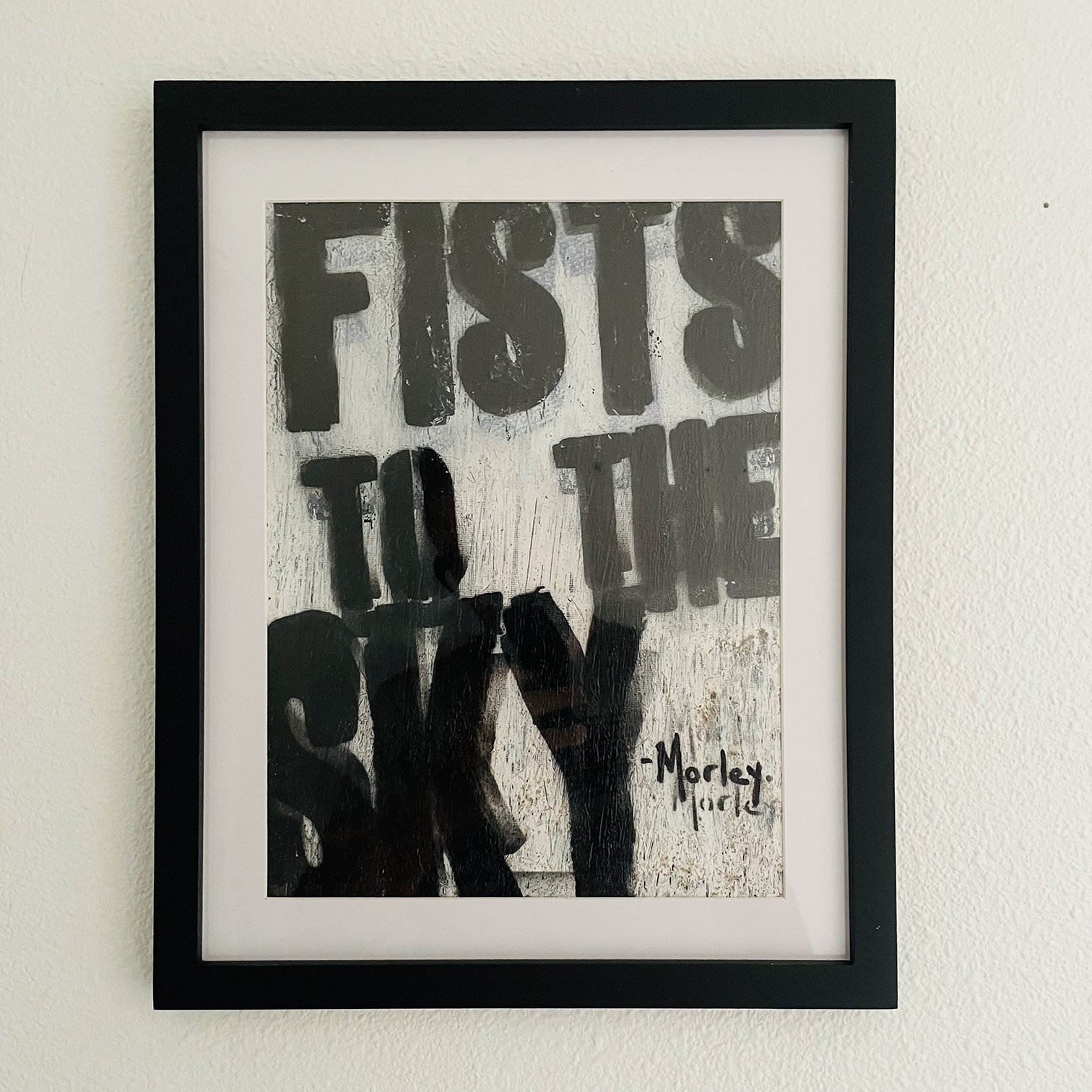 Fists To The Sky - 9x12 Canvas Panel