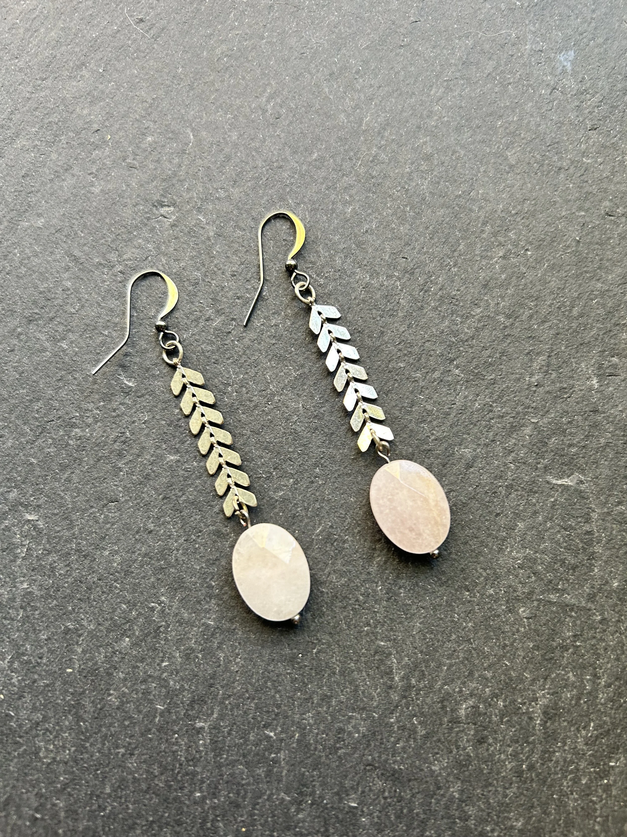 Beryl Crystal Drop Earrings