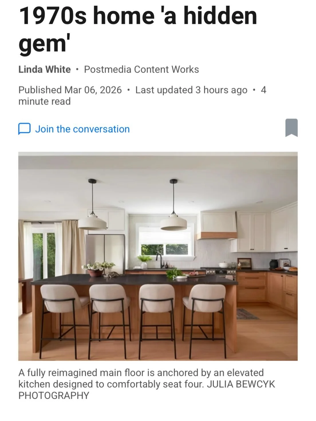 Over the weekend, our Gem Place renovation and addition was featured in the Saturday edition of the Toronto Sun, and we couldn&rsquo;t be more excited to share it.

This project holds a special place in our hearts. What began as a traditional home wi