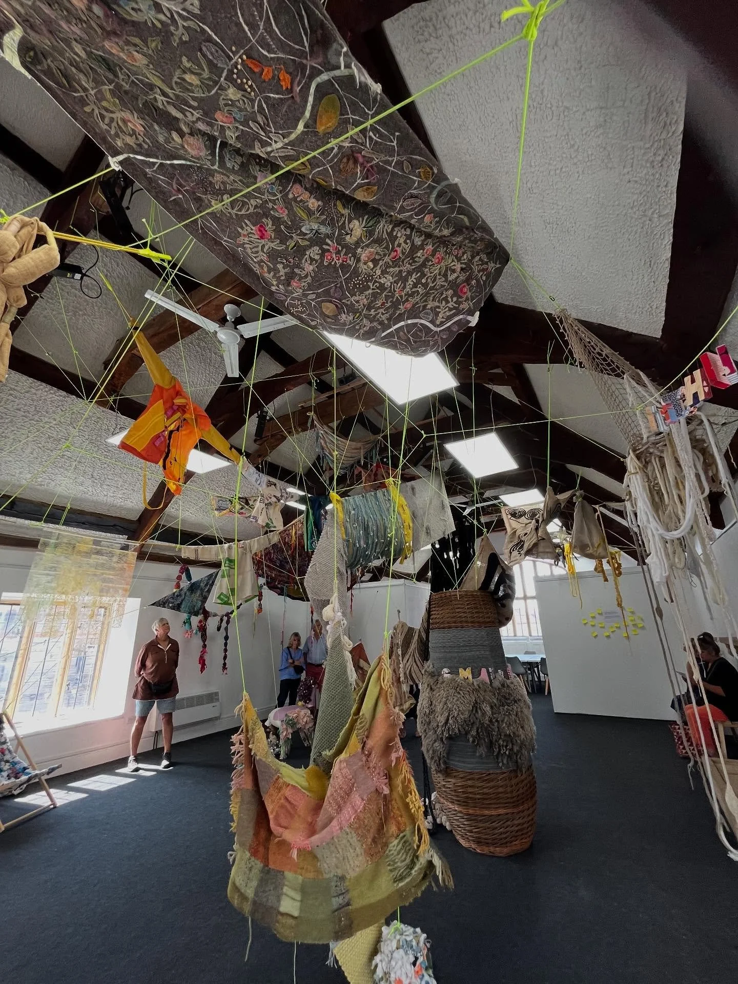 An excellent visit to the @seam_collective exhibition in Somerton today. 
Lots of food for thought. 
#sustainability #sustainabletextiles #textileart