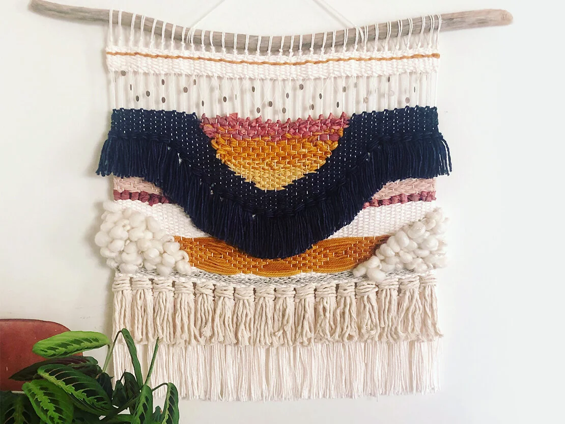 FiberArt_WovenWallHangings-NavySmile.jpg