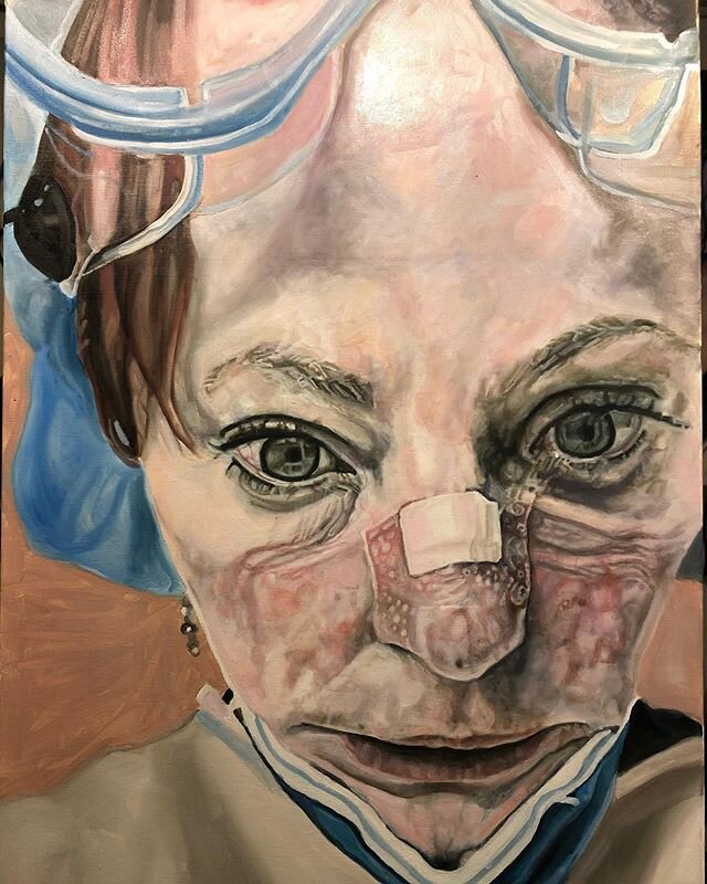 Painting is a slow and contemplative process.  I&rsquo;m still learning patience.  #wip #painting #portraitpainting #denverartists #rmcad #nationalportraitgallery #portraits #portrait #contemporaryart #smithsonianportraitgallery #snapchatpainting #co