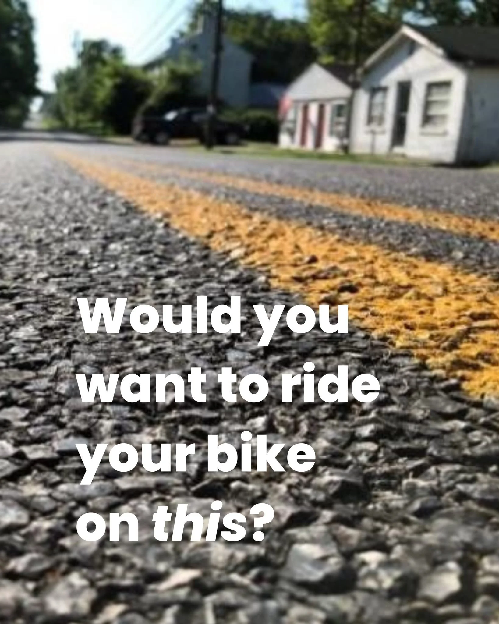 In rural B.C., there's no bike lane, no sidewalk, no alternate route. The highway is it. So when the province seal coats instead of repaves, it leaves jagged rocks that shred tires and stop walkers in their tracks.

It doesn't just damage a road. It 