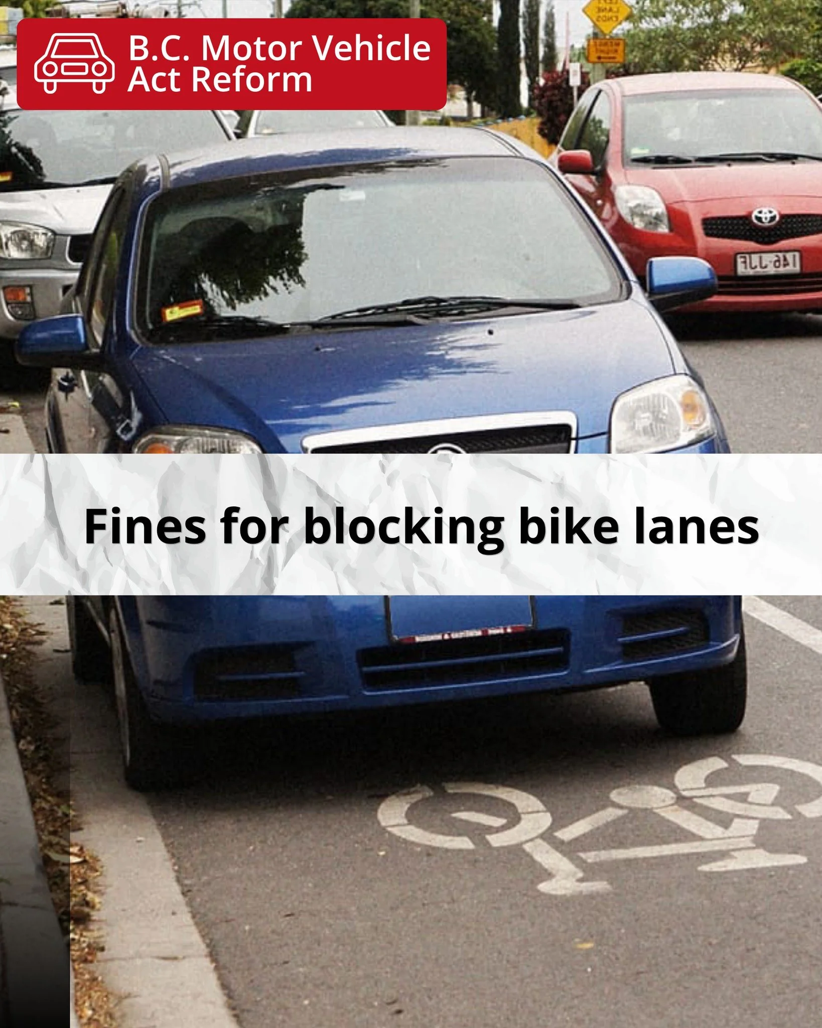 We are enjoying the interaction with our Motor Vehicle Act reform posts! We know active transportation inspires big feelings, and we appreciate you sharing your views respectfully. 🤝

Today: A bike lane you can't use isn't a bike lane. 🚴🏻 🚘

We w
