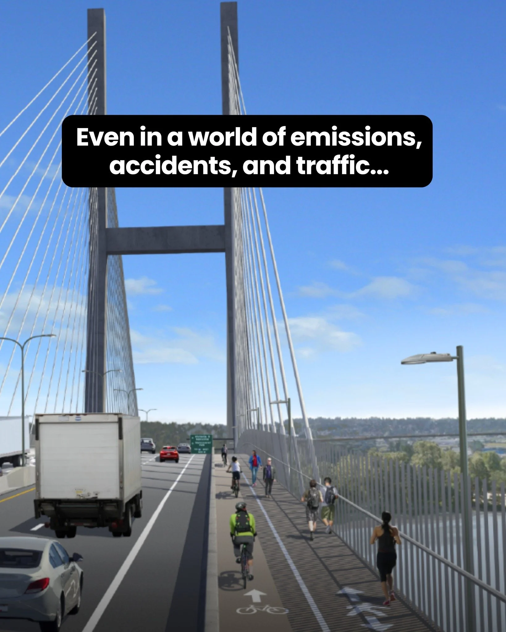 Today's the day! Celebrating the opening of new active transportation pathways connecting us all. 🥳

The multi-use path (MUP) on the east side of the stal̕əw̓asəm Bridge will open to pedestrians and cyclists in both directions. Pedestrians and cycli