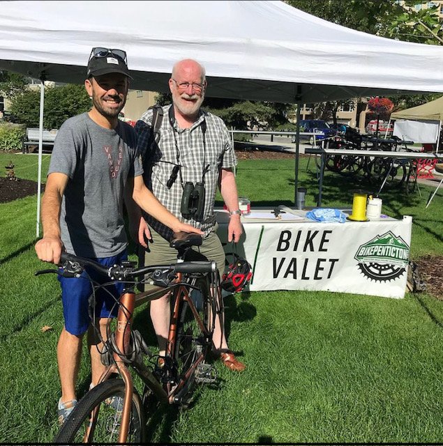 A small bike valet (Bike Penticton)