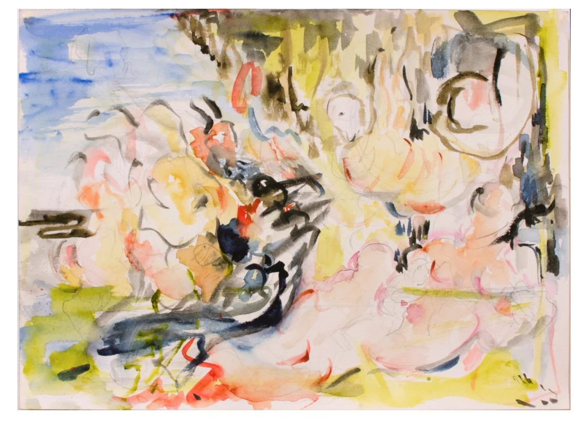 Bacchanale, Watercolor on paper 24x34 cm