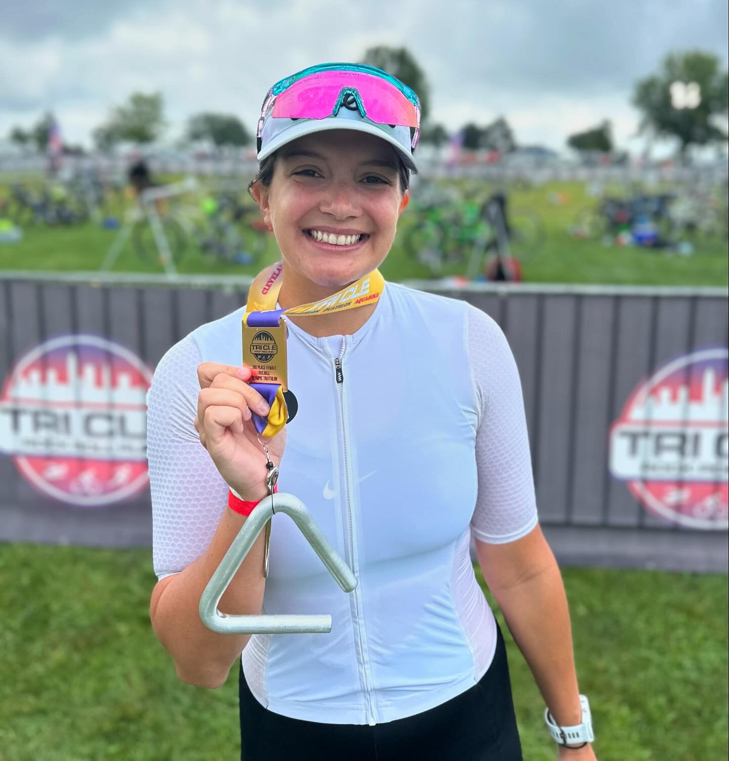 Well after a quiet few weeks Catalyst Multisport athletes were back to racing.
In only her second tri ever Cheyenne placed third overall in the Cleveland Rock &lsquo;n Roll Olympic tri.
Bre came in second in her age group at the Boston Tri sprint rac