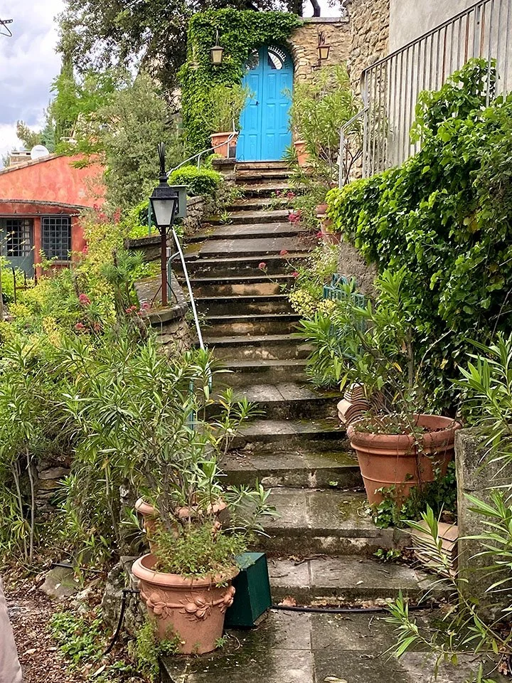  Menerbes Door at Top Of Steps 