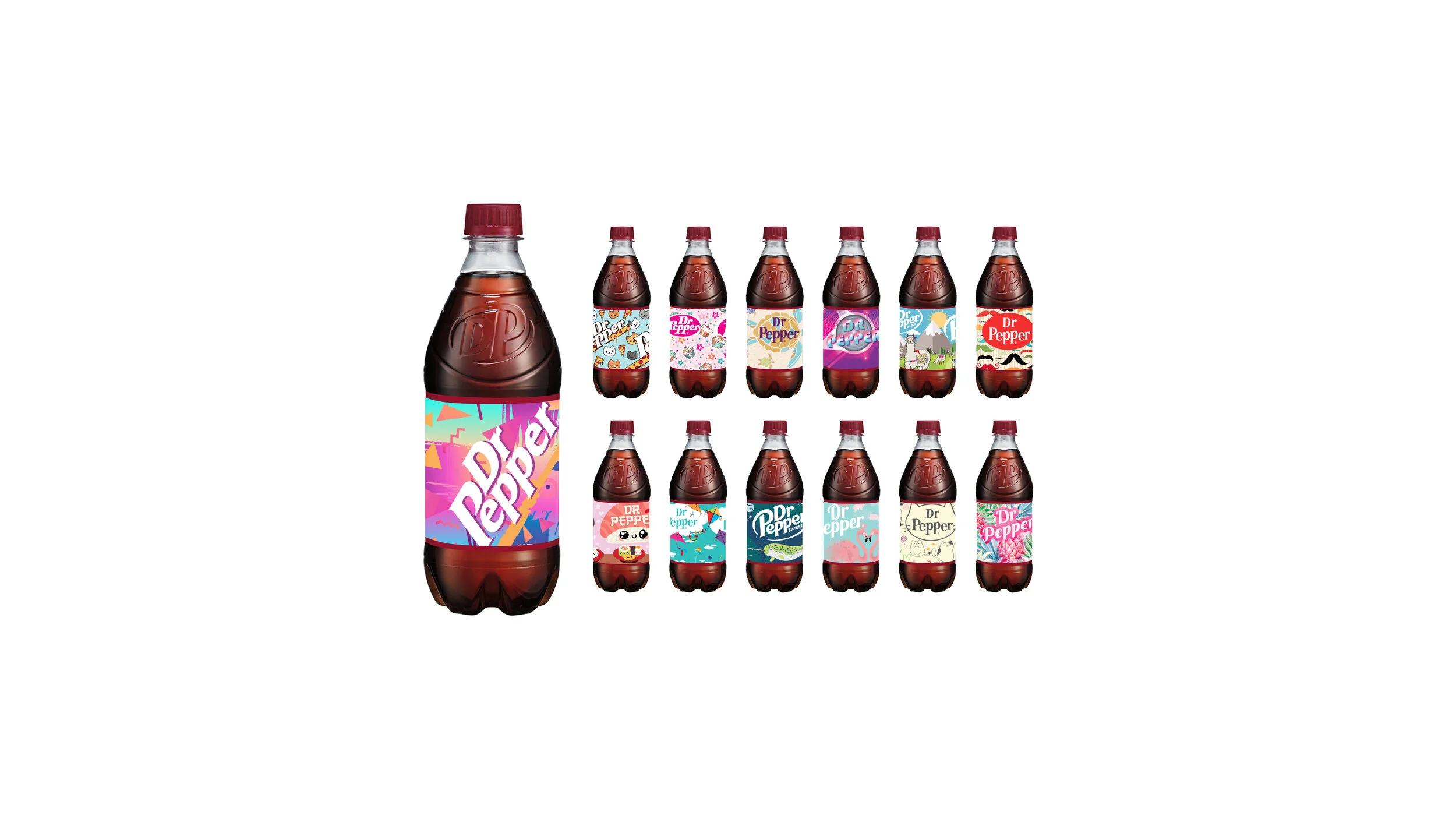 Dr pepper labels 2018