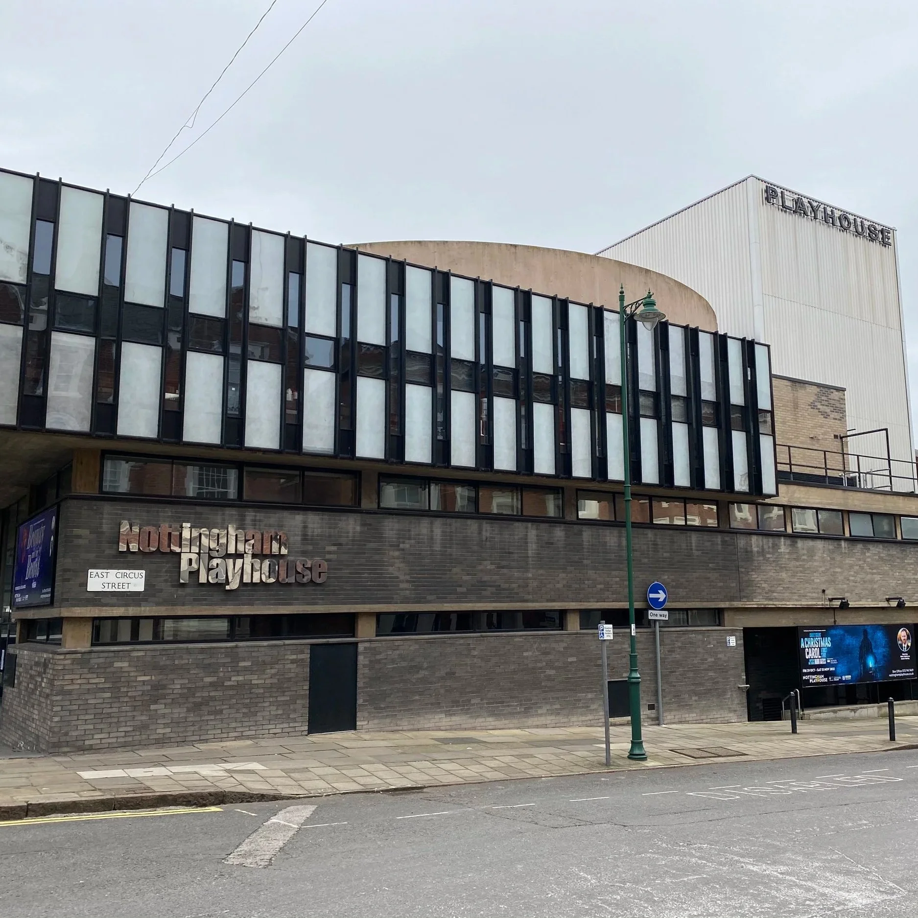 A picture of the Nottingham Playhouse where the "Making It Up" improv courses take place.