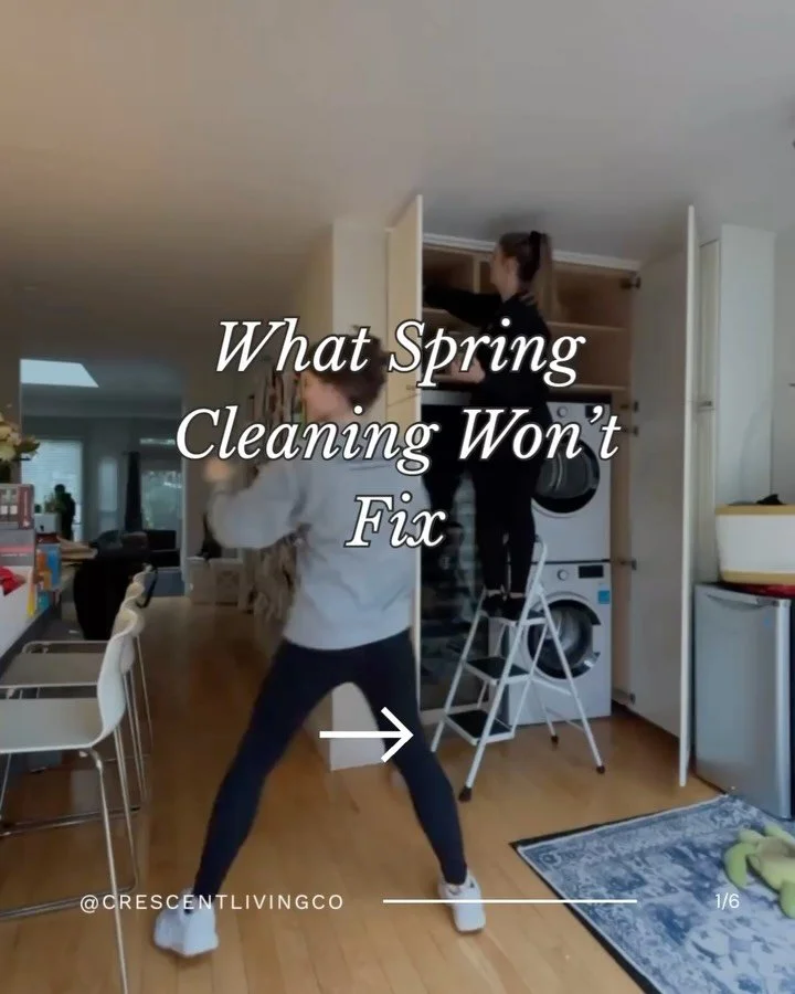 Every March people think they need to deep clean, but what most homes actually need is a reset.

Before you scrub the blinds, look at what&rsquo;s sitting on the window sill. Before you wipe the counters, ask what doesn&rsquo;t need to live there any