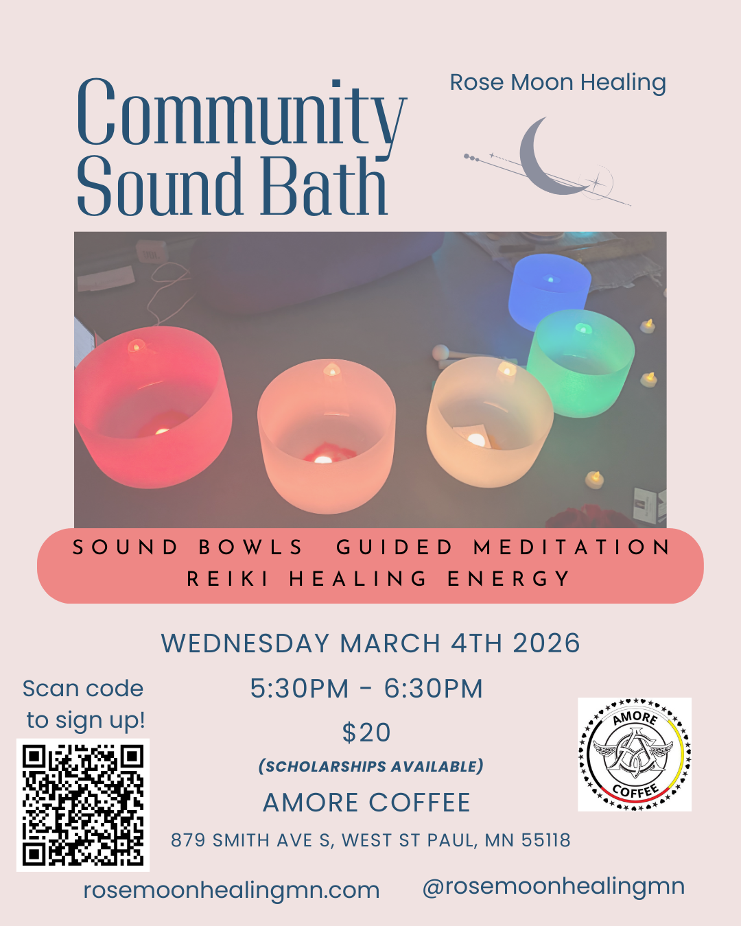 Community Sound Bath - Amore Coffee
