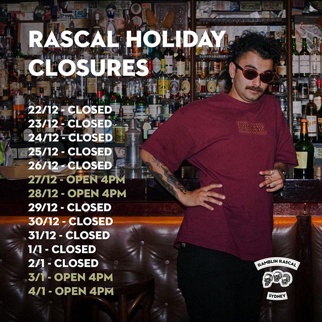 Merry Pissmass #rascal #ramblinrascal #ramblinrascaltavern #sydney #sydneybars #sydneycocktails #sydneydrinking #cocktails #drinking #beers #shittinnie #homeoftheshittinnie #cognac #dontbeadick #tittiesandtuxedos