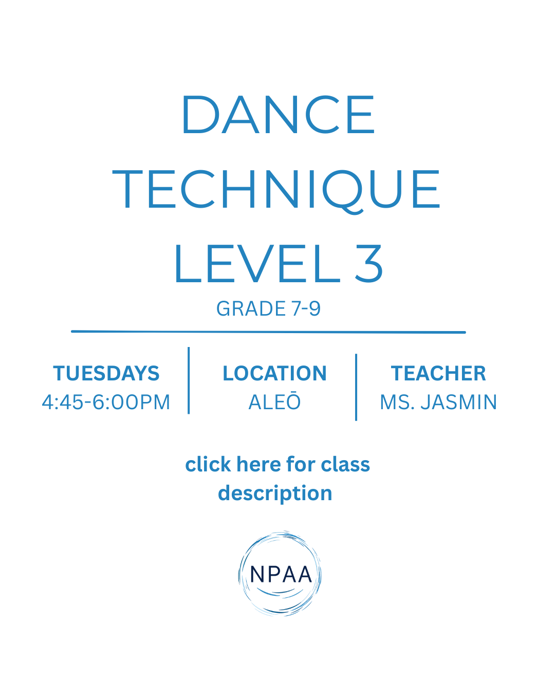 Dance Technique Level 3