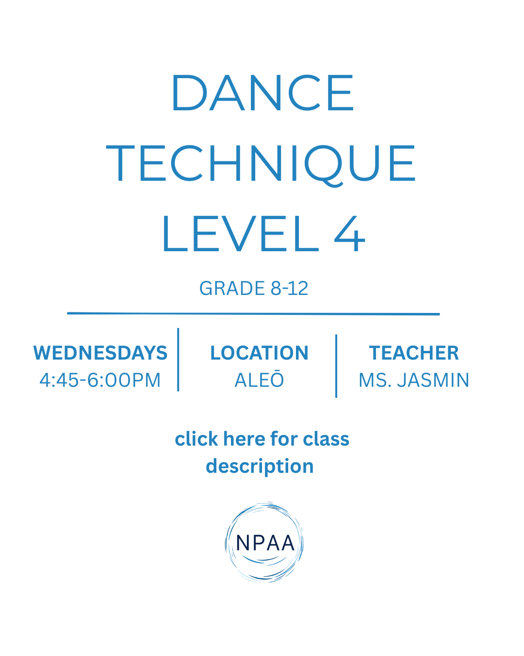 Dance Technique Level 4