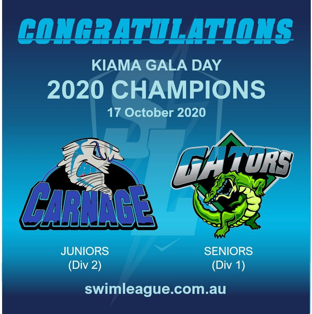 In an epic finale to our 𝗙𝗨𝗡, 𝗙𝗔𝗦𝗧 and 𝗙𝗨𝗥𝗜𝗢𝗨𝗦 Swim League 2020 competition, the Kiama and Lismore teams came ready to deliver '𝗖𝗮𝗿𝗻𝗮𝗴𝗲' on their opponents... slick in the water like '𝗚𝗮𝘁𝗼𝗿𝘀' and with the '𝗘𝘅𝗽𝗿𝗲𝘀𝘀' g