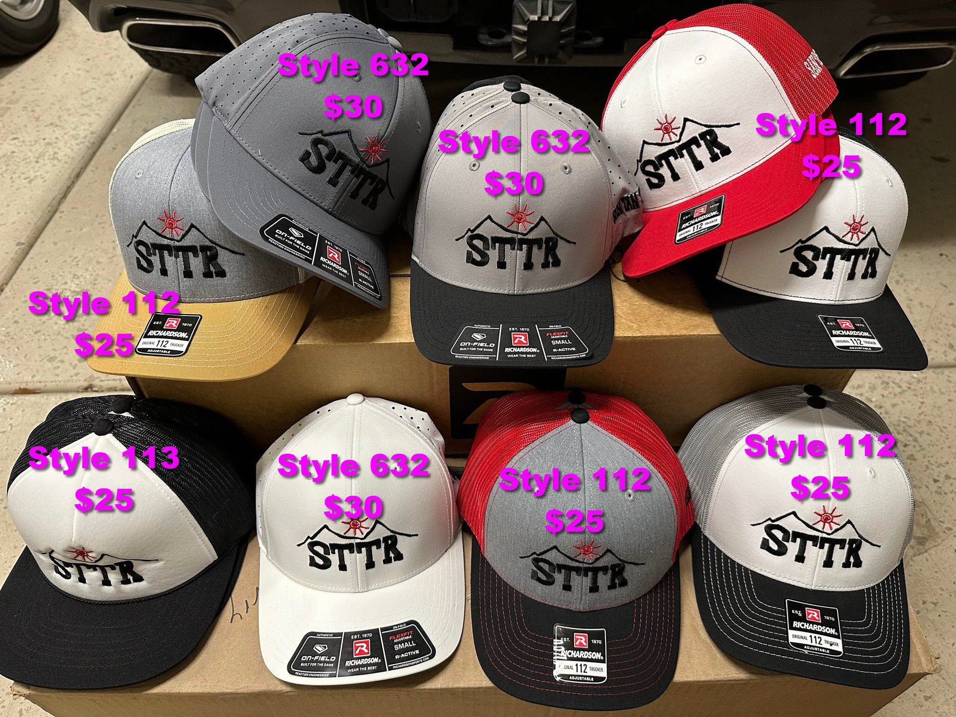 Thirsty Thursday and STTR gear!!! Who looking for a STTR hat? New hat selections will be on sale at the group runs, limited quantity available.

Normal 5pm meet up at the Goldmine TH for our heat training group run on the mountain. Then, we'll share 
